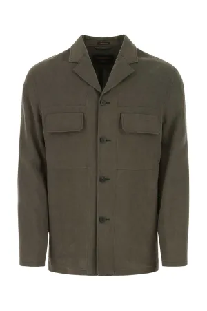 Ermenegildo Zegna Buttoned Long-Sleeved Jacket