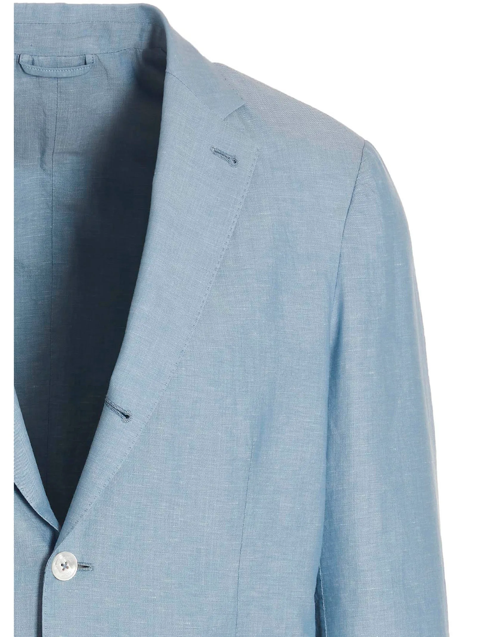 Ermenegildo Zegna Single-Breasted Long-Sleeved Blazer