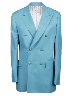 Etro Double-Breasted Long-Sleeved Blazer