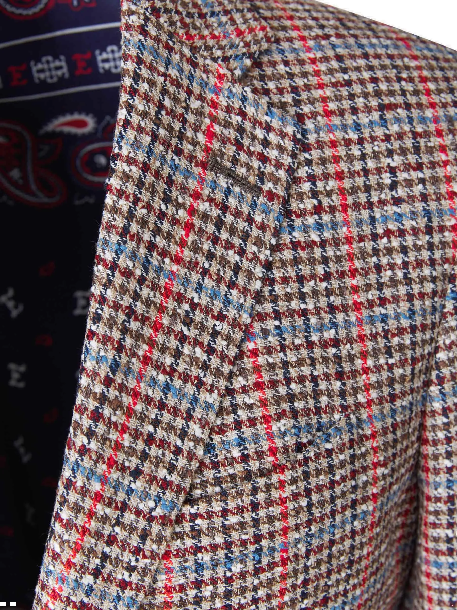 Etro Houndstooth Long-Sleeved Blazer