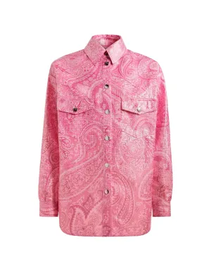 Etro Paisley-Print Button Up Jacket