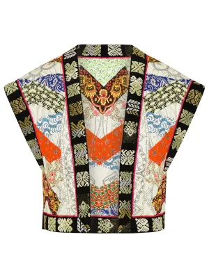Etro	Paisley Printed Cropped Gilet