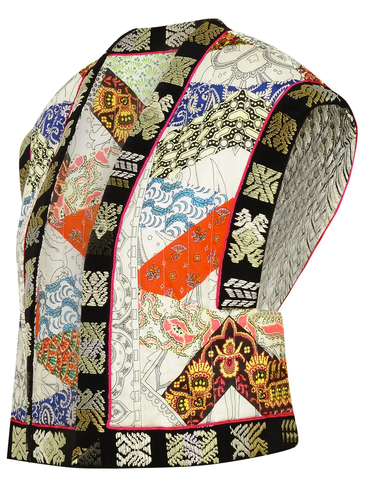 Etro	Paisley Printed Cropped Gilet