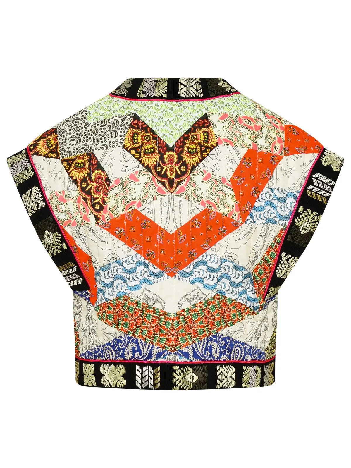 Etro	Paisley Printed Cropped Gilet
