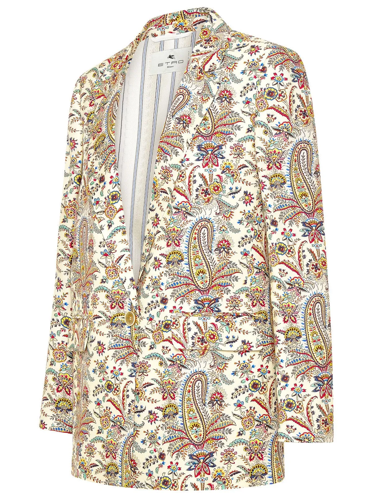 Etro Paisley Printed Long-Sleeved Blazer