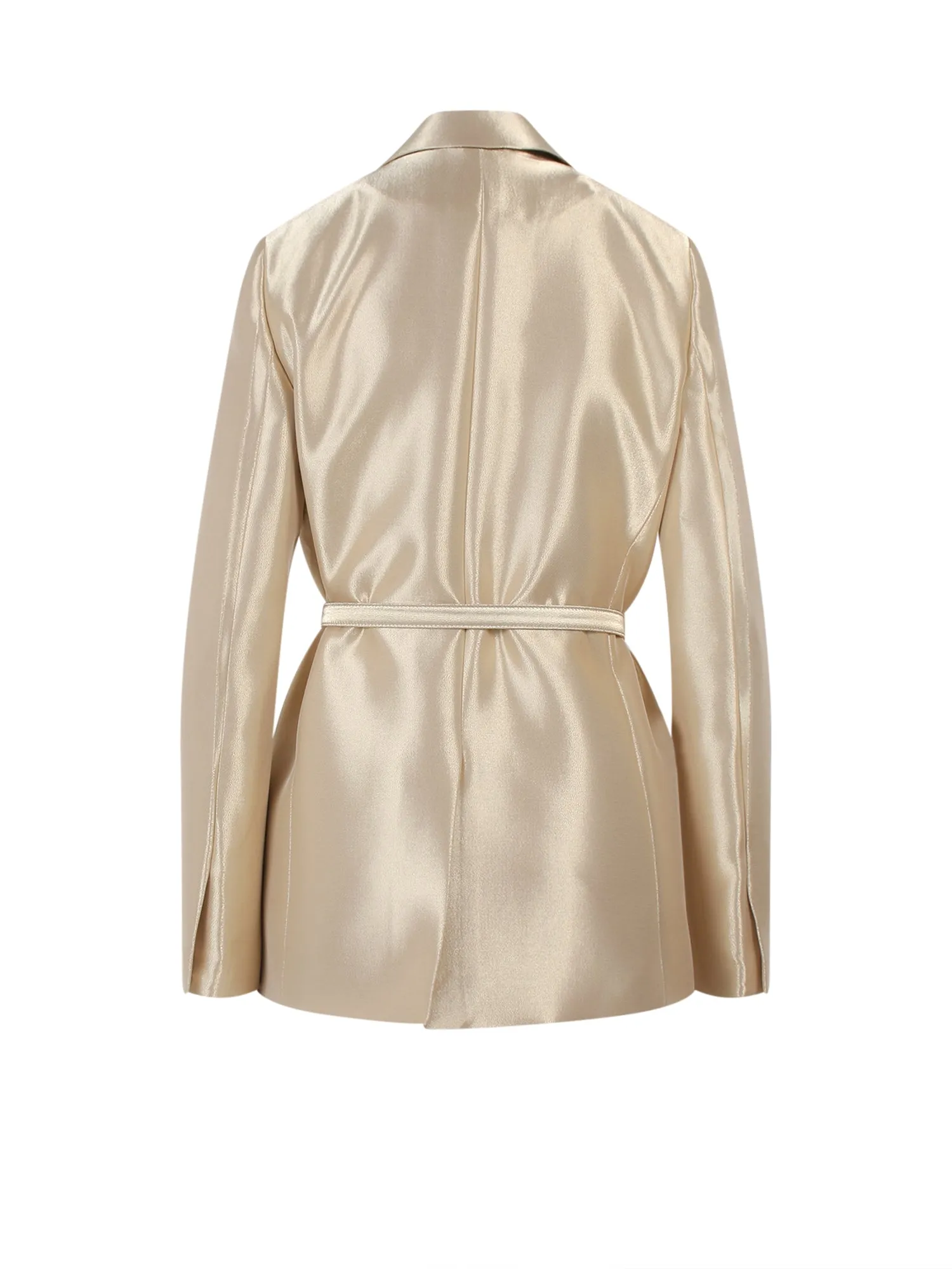 Fendi Logo Plaque Belted Blazer