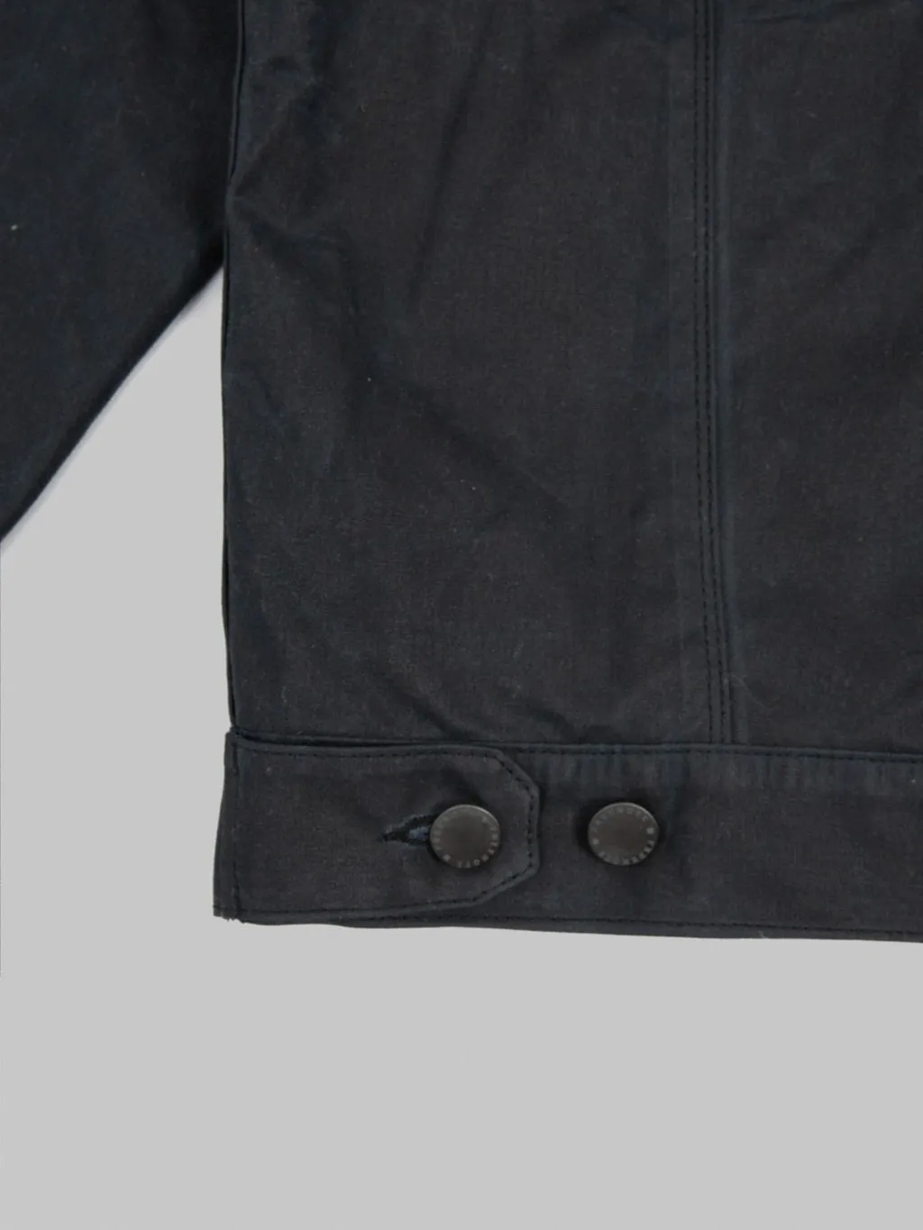 Freenote Cloth Riders Jacket Waxed Canvas Black
