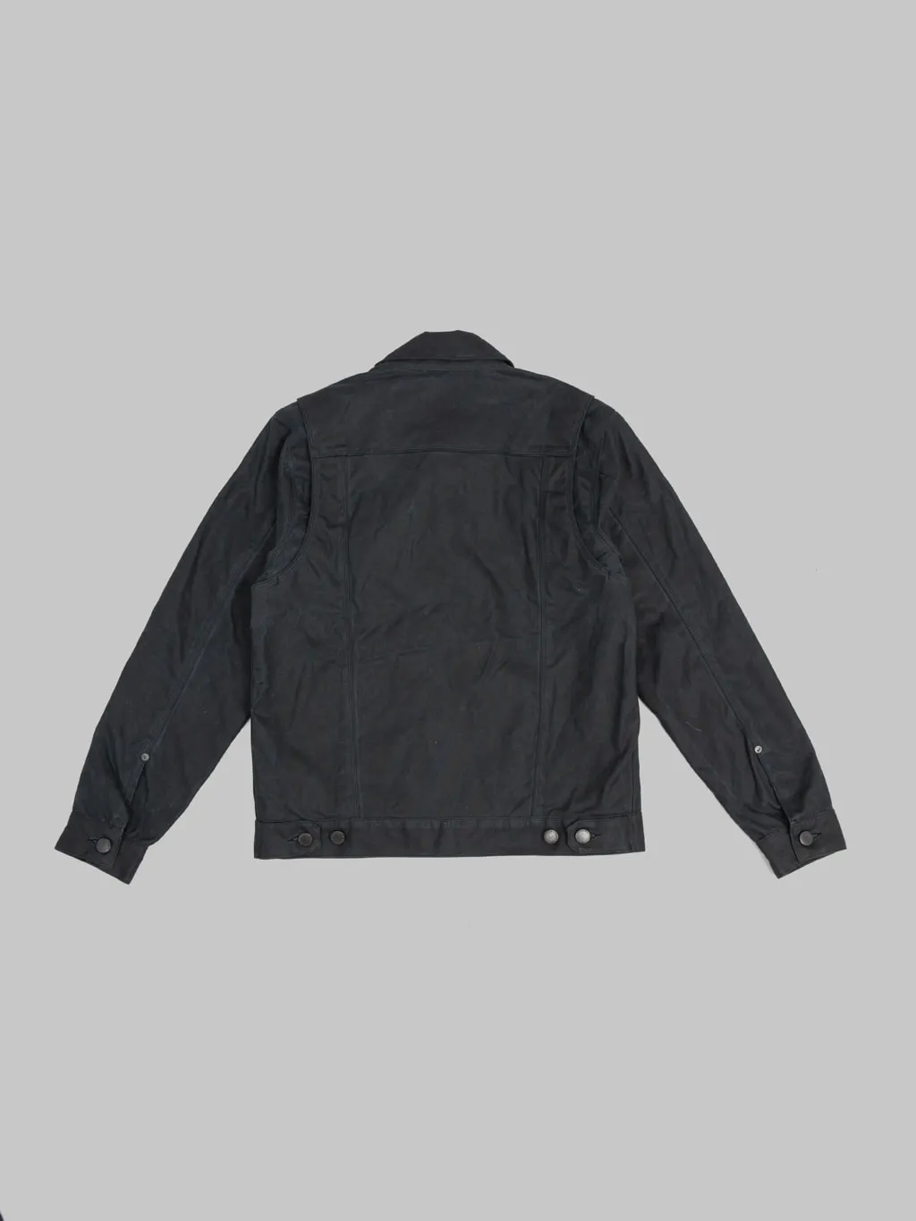 Freenote Cloth Riders Jacket Waxed Canvas Black