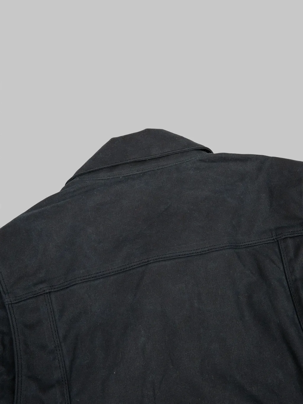 Freenote Cloth Riders Jacket Waxed Canvas Black