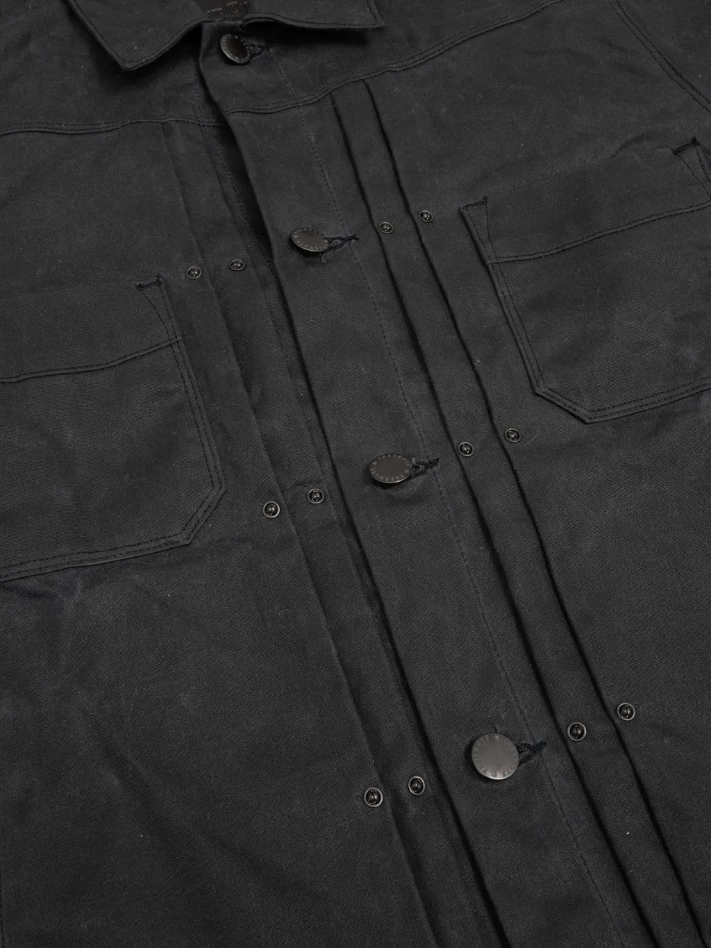 Freenote Cloth Riders Jacket Waxed Canvas Black