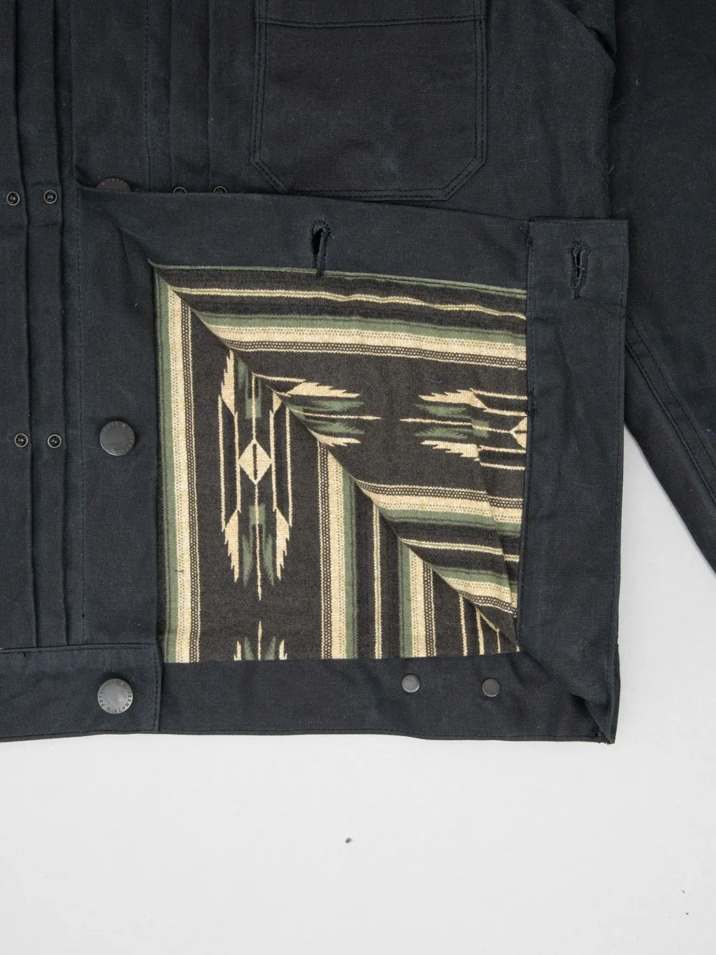 Freenote Cloth Riders Jacket Waxed Canvas Black