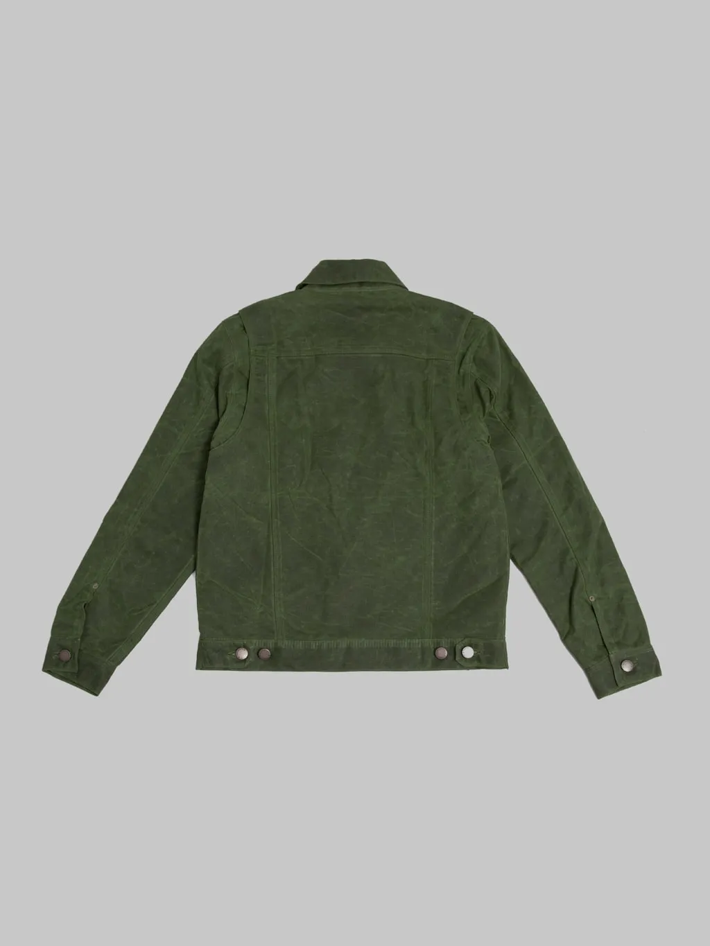 Freenote Cloth Riders Jacket Waxed Canvas Olive