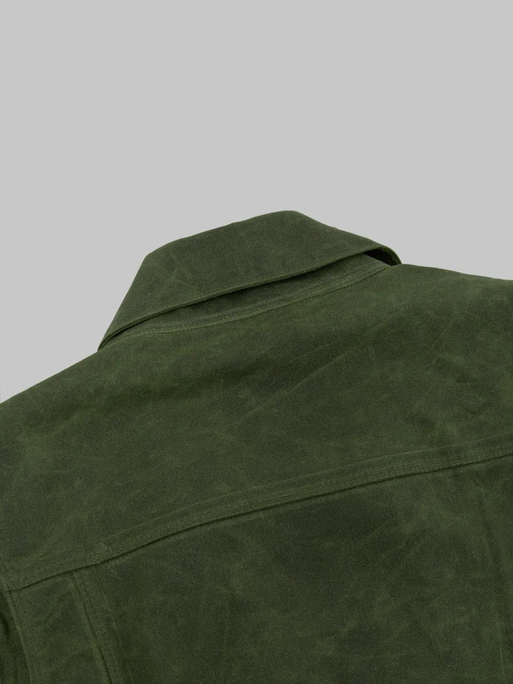 Freenote Cloth Riders Jacket Waxed Canvas Olive
