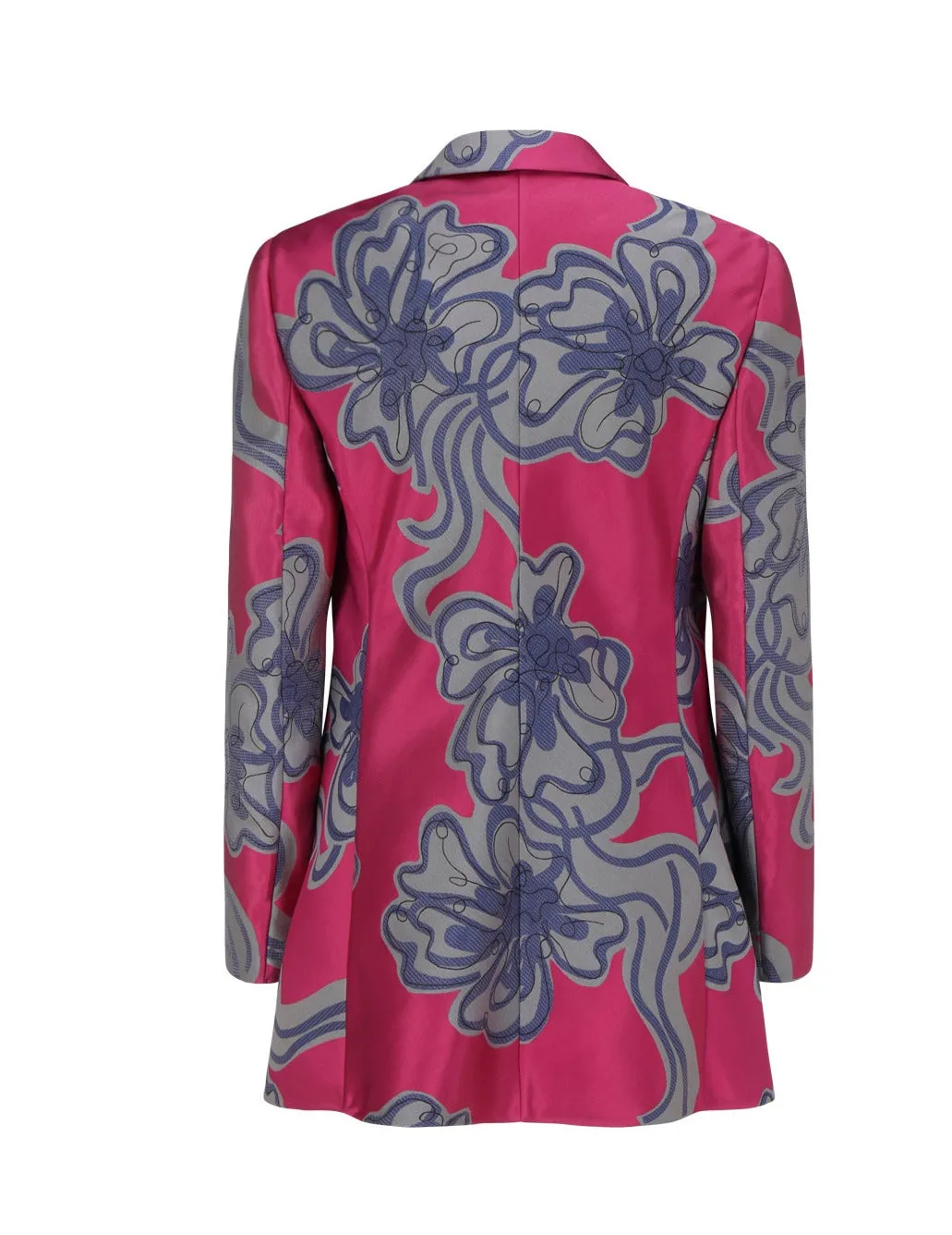 Giorgio Armani Floral Jacquard Single-Breasted Blazer