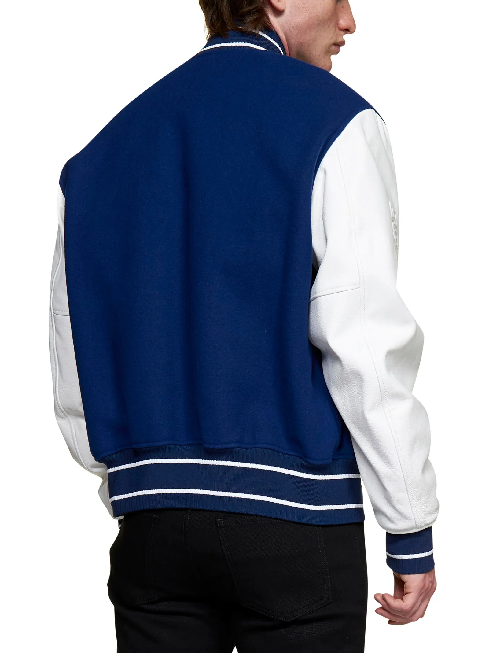 Givenchy Two-Tone Logo Printed Buttoned Jacket