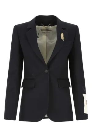 Golden Goose Deluxe Brand Logo Patch Single-Breasted Jacket