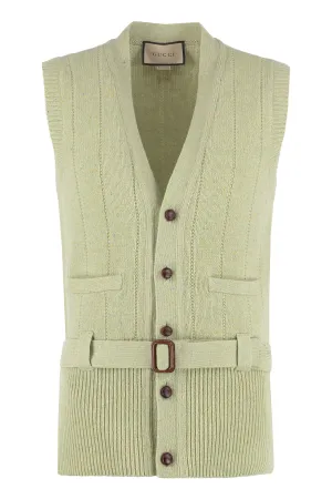 Gucci Belted Knitted Vest