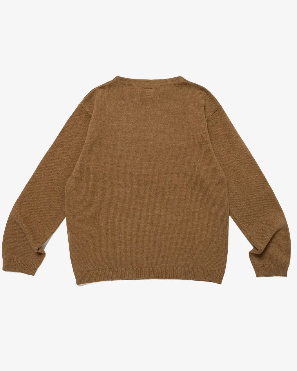 Heart Knit Sweater Brown