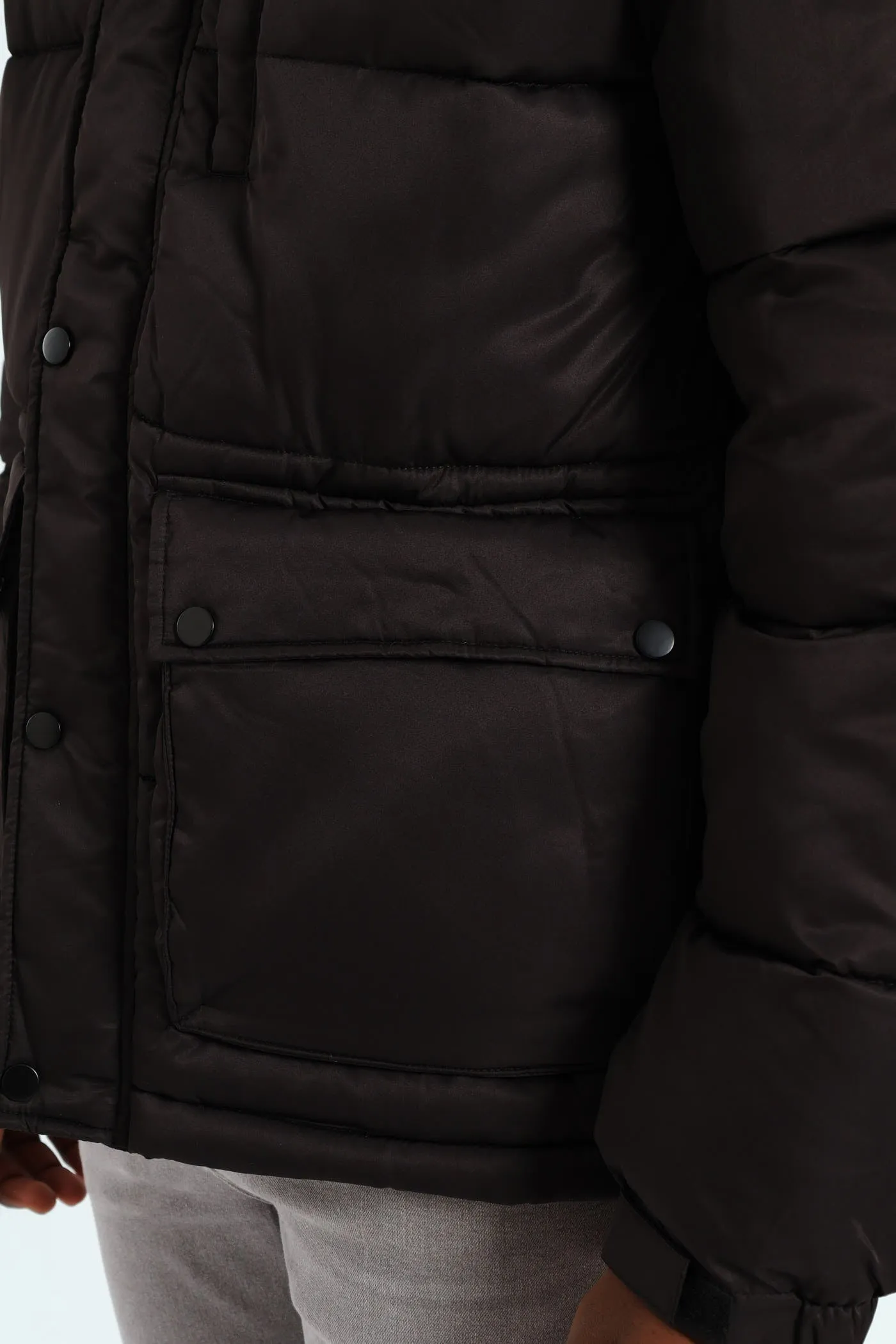 Hooded Puffer - Black