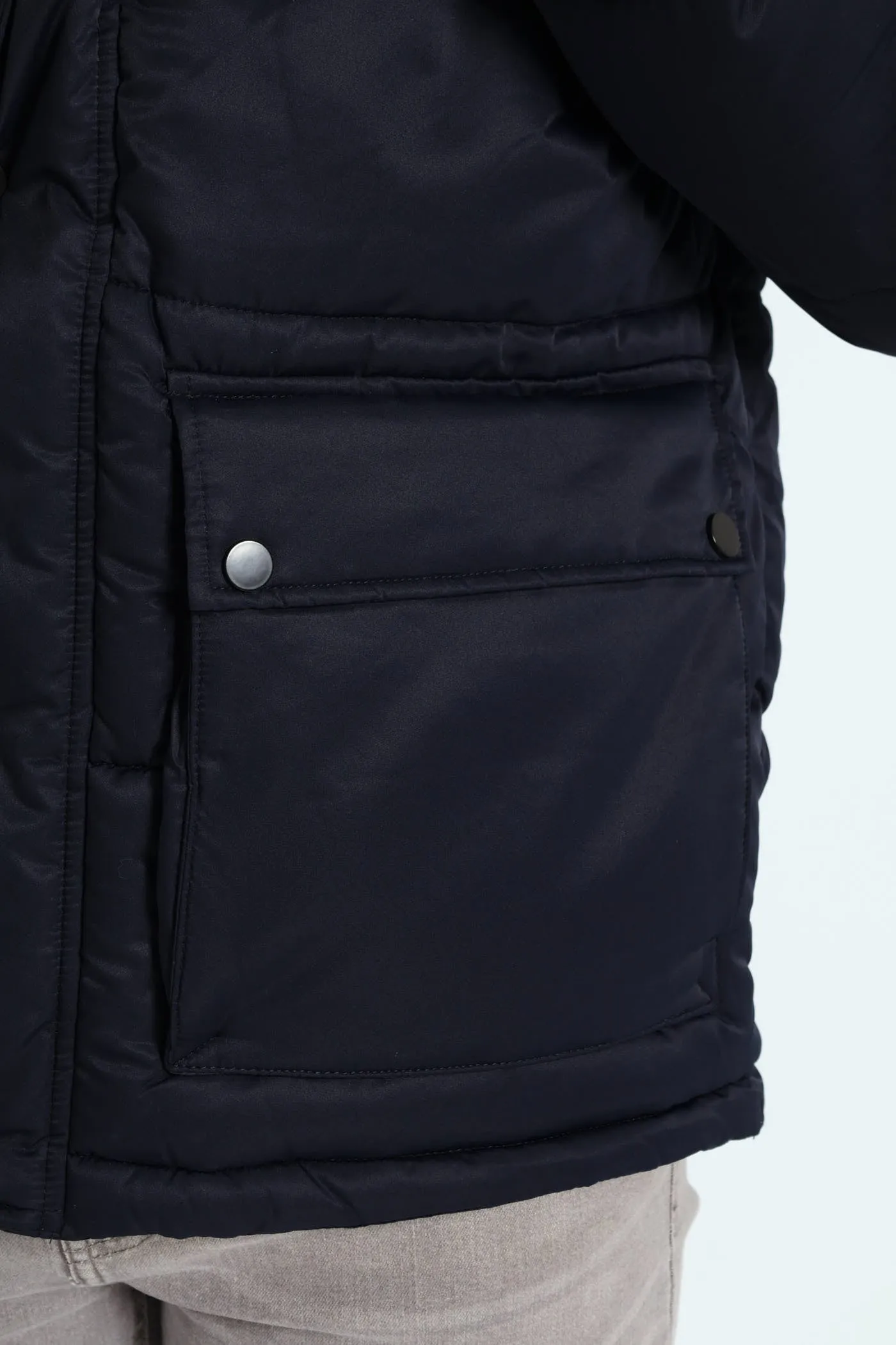 Hooded Puffer - Navy