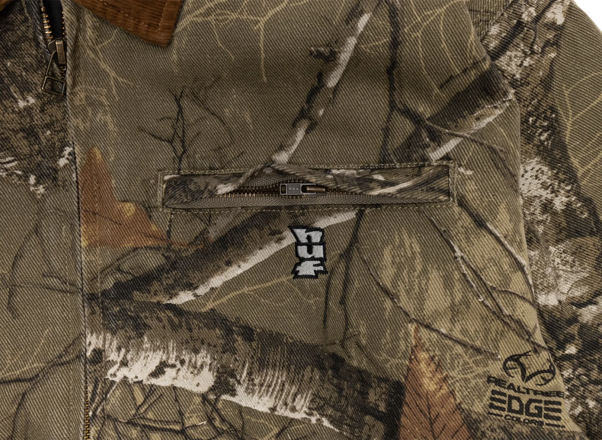 HUF x Realtree Megablast Work Jacket in Desert xld