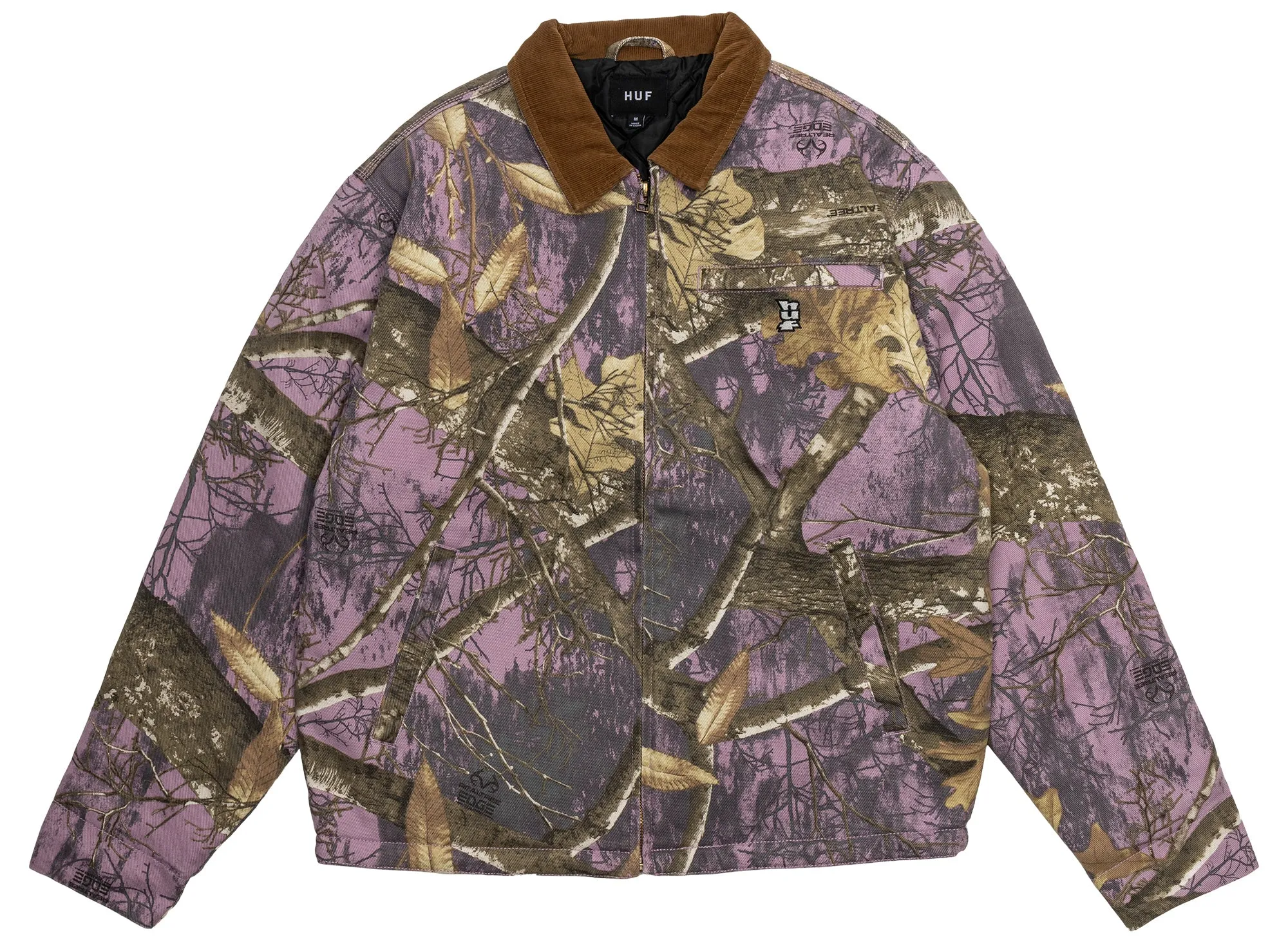 HUF x Realtree Megablast Work Jacket in Lilac xld