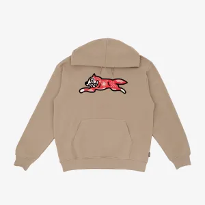 Icecream | KIRIGAMI RUNNING DOG FLOCK HOODIE  { BEIGE