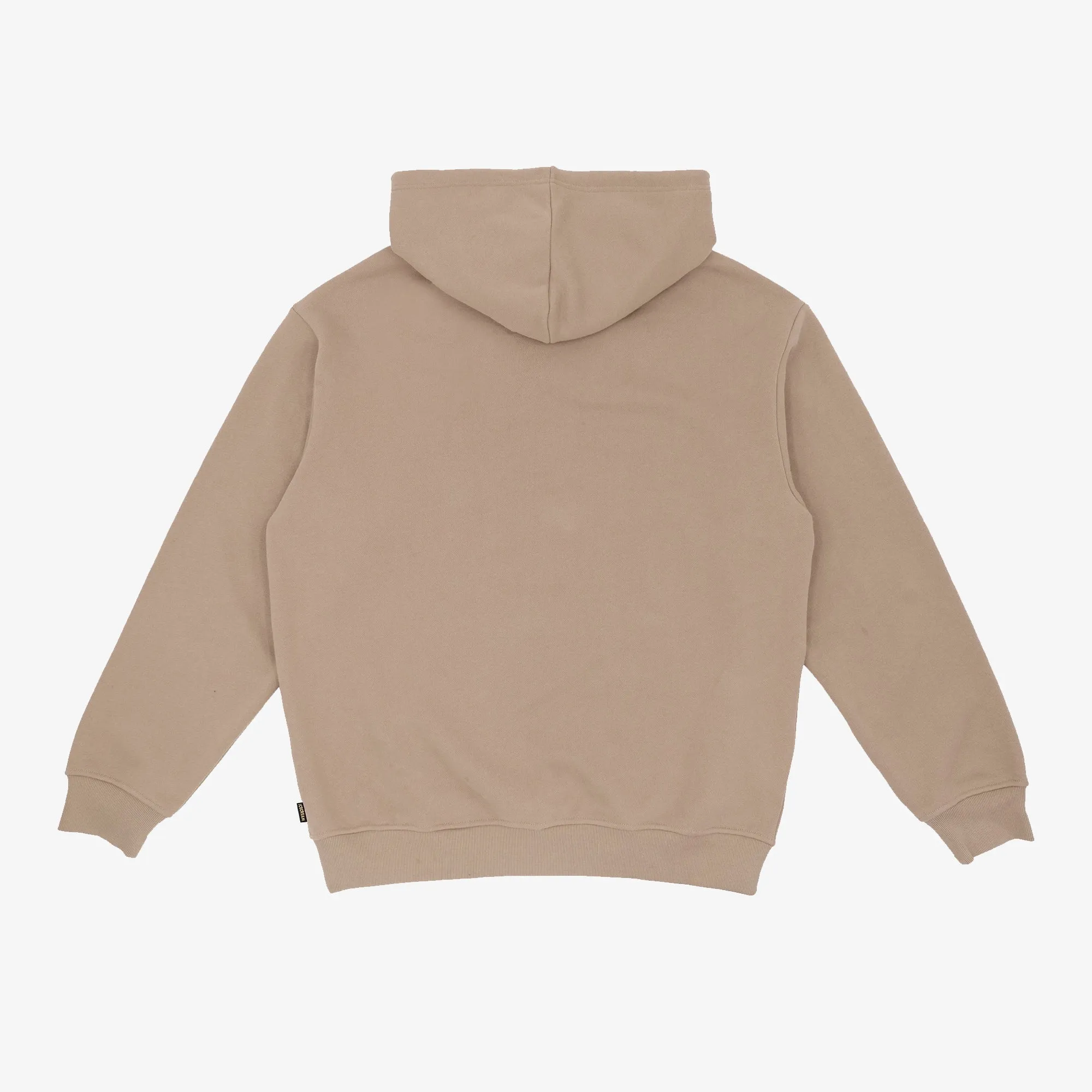 Icecream | KIRIGAMI RUNNING DOG FLOCK HOODIE  { BEIGE