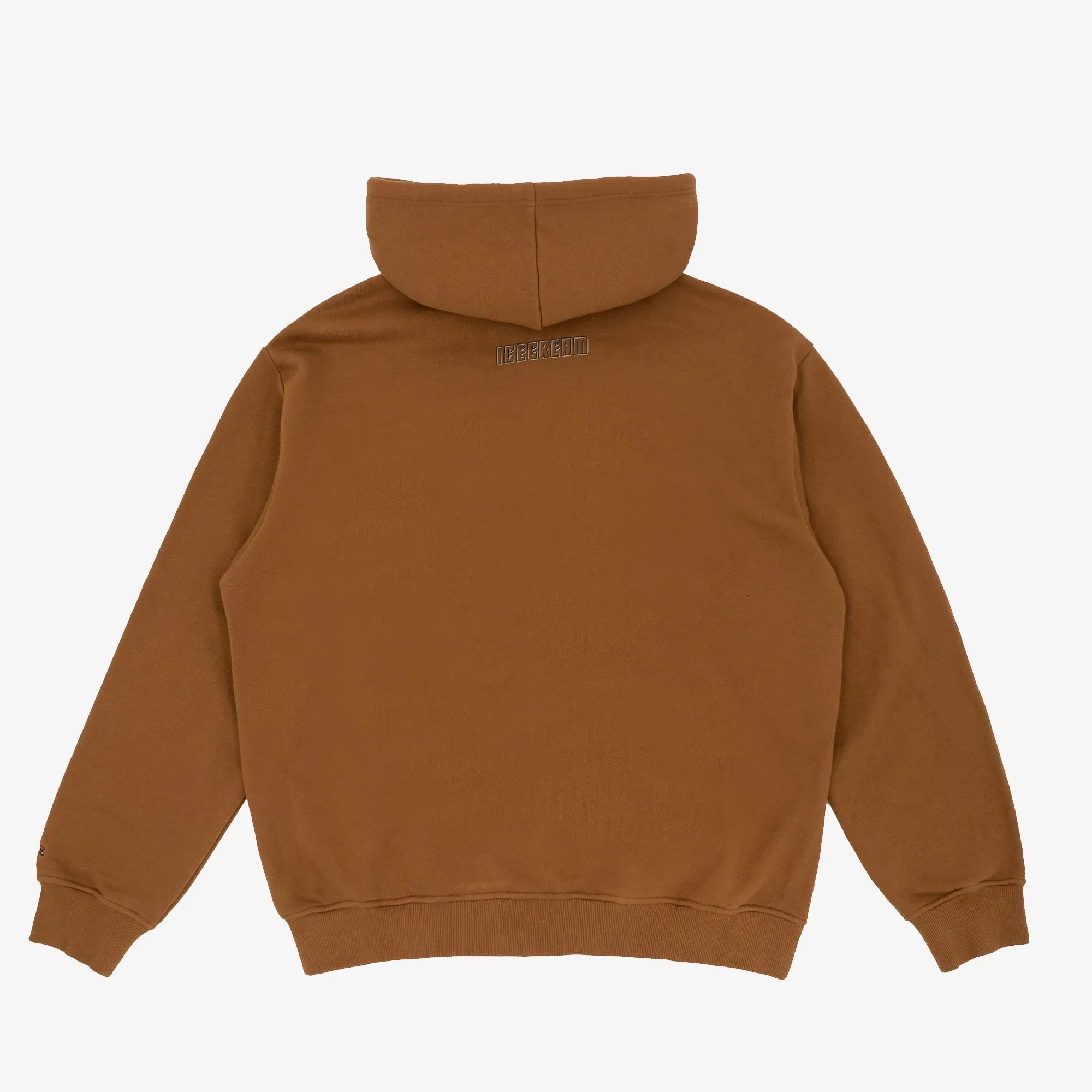 Icecream | RUNNING DOG HOODIE  { BROWN