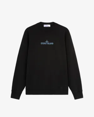 Institutional One Cotton Fleece Sweatshirt Black