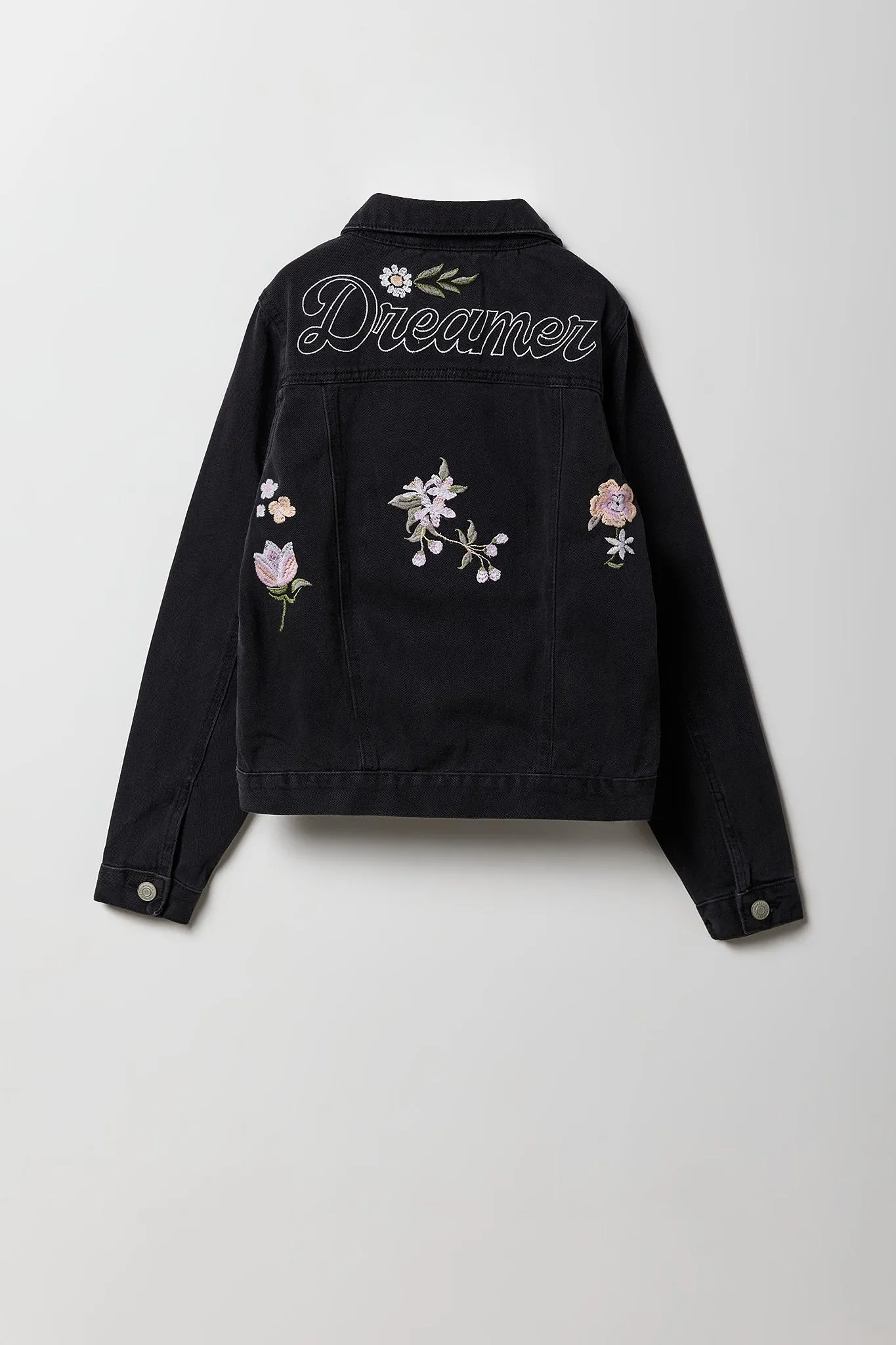 Jacket en denim à broderie Dreamer pour filles