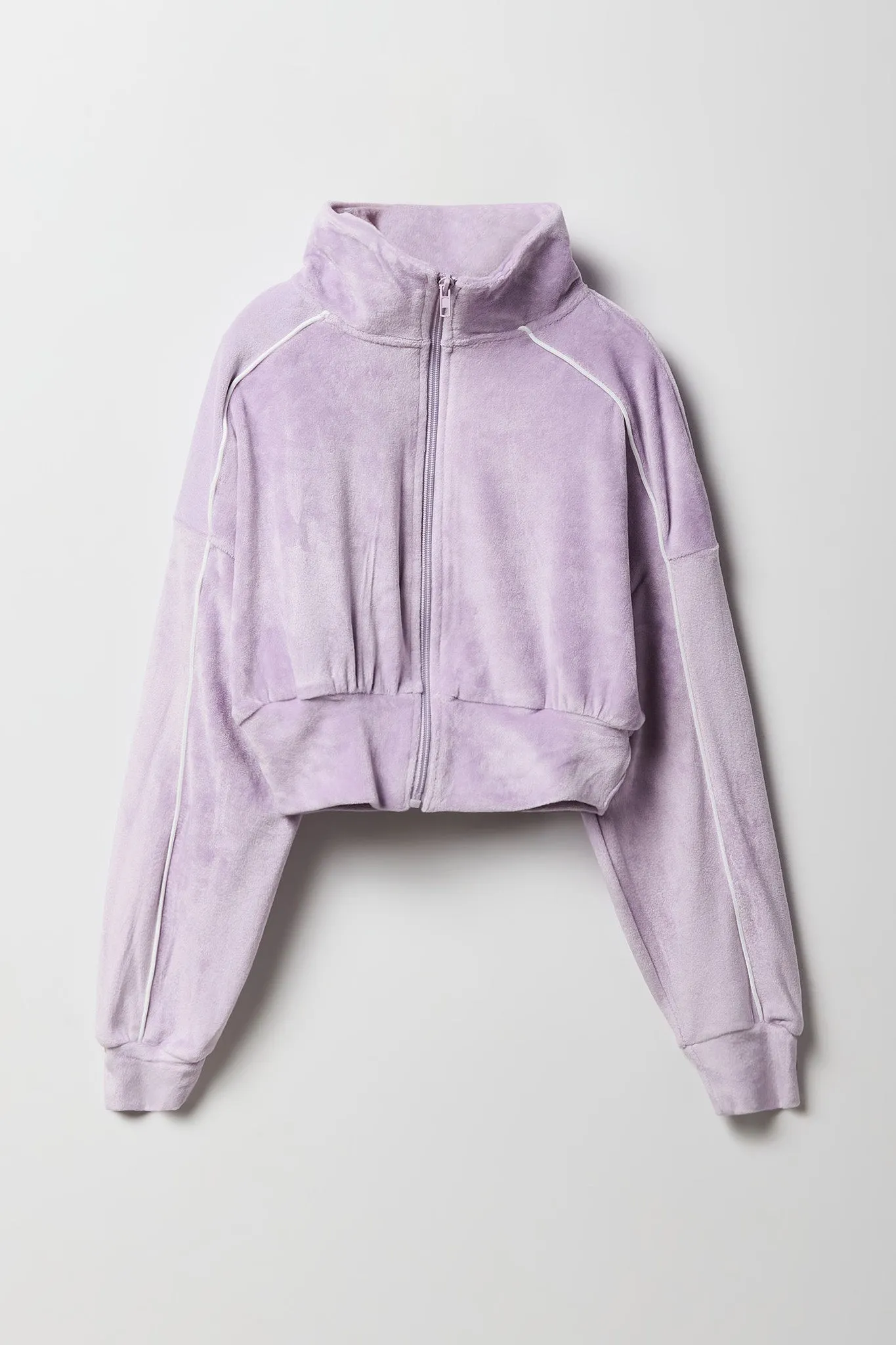 Jacket en velours à glissière pour filles