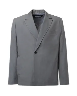 Jacquemus La Veste Moulin Single-Breasted Blazer