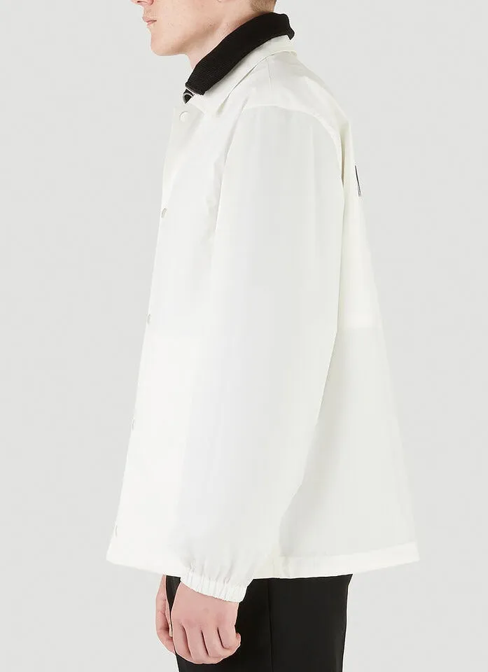 Jil Sander Logo Printed Drawstring Overshirt