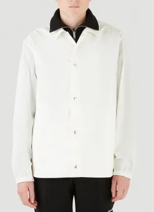 Jil Sander Logo Printed Drawstring Overshirt