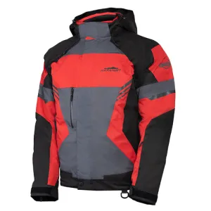 Katahdin Mens Dagger Snow Jacket Black Grey Red