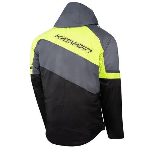 Katahdin Mens Recon Snow Jacket Black Grey Hi Vis