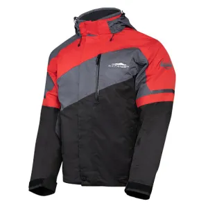 Katahdin Mens Recon Snow Jacket Black Grey Red