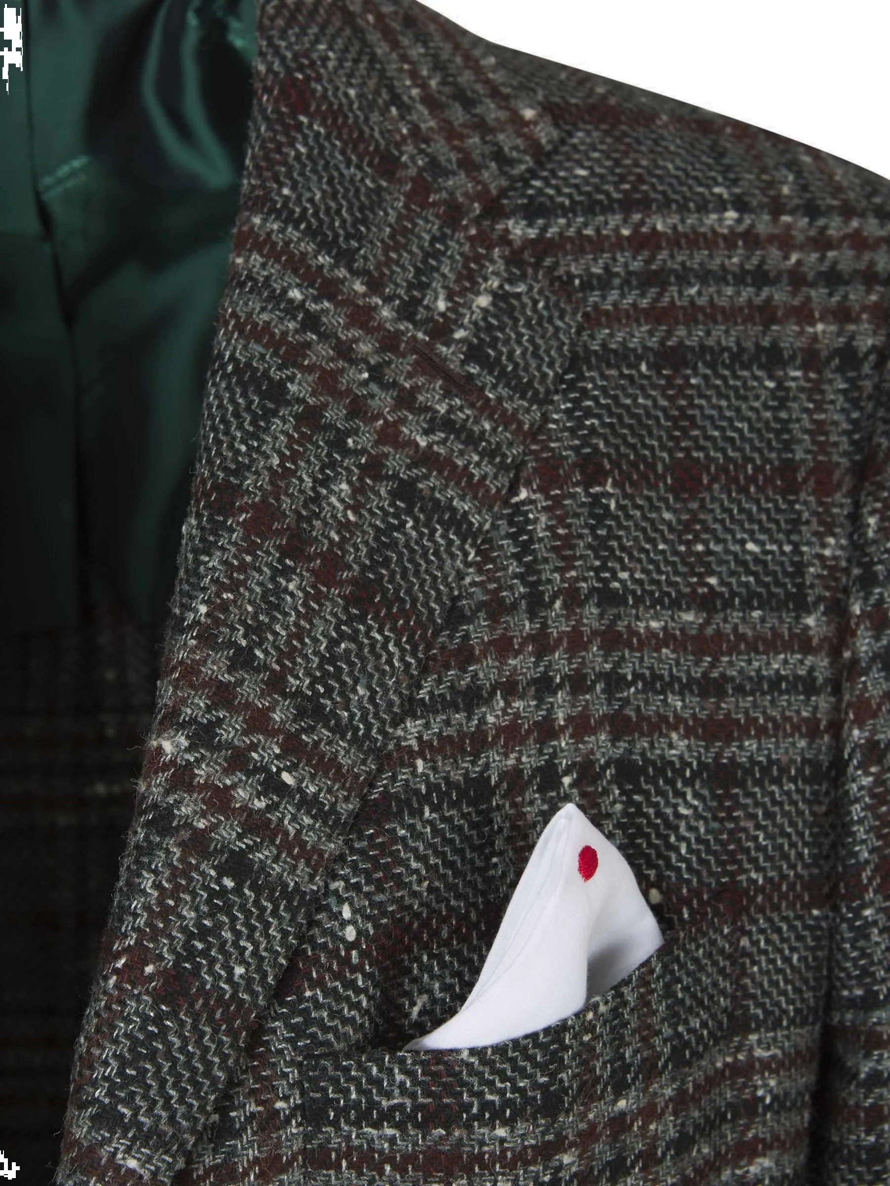 Kiton Single-Breasted Checked Blazer