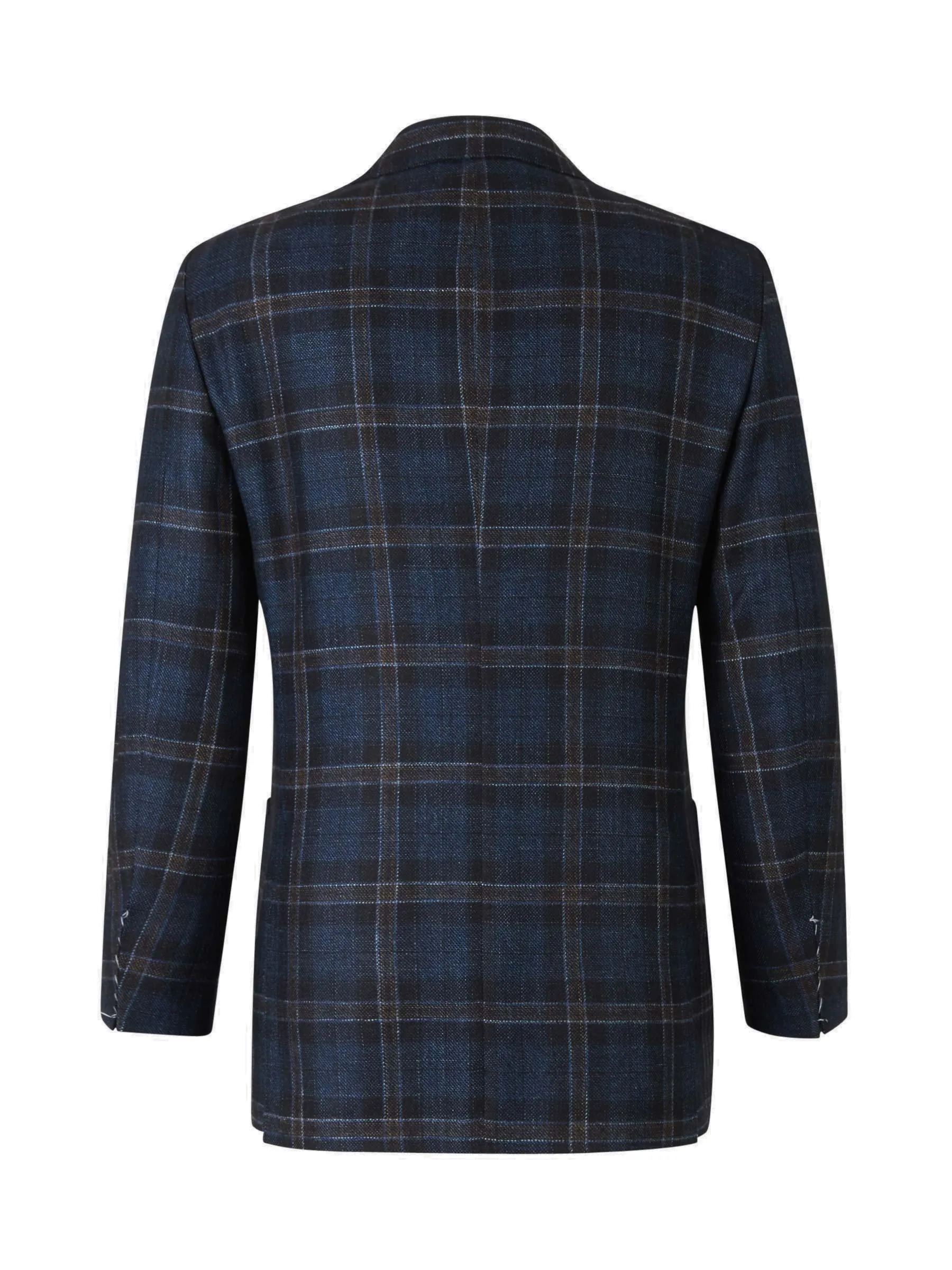 Kiton Single-Breasted Checked Blazer
