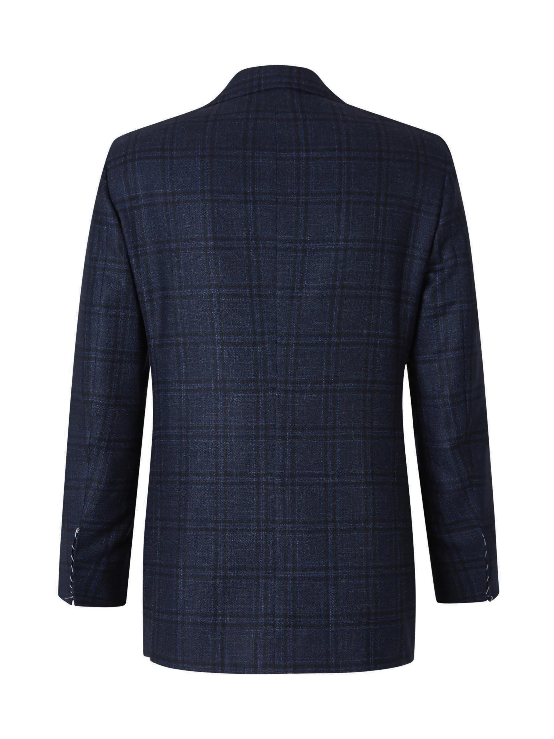 Kiton Single-Breasted Checked Blazer