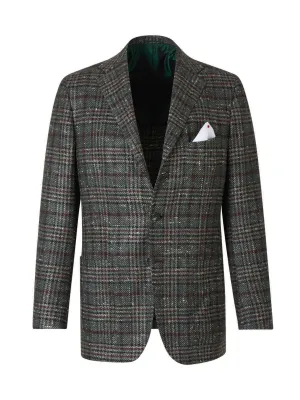Kiton Single-Breasted Checked Blazer