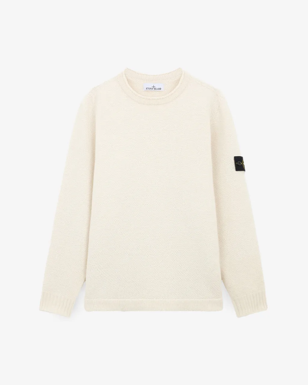 Lambswool Crewneck Sweater Natural White