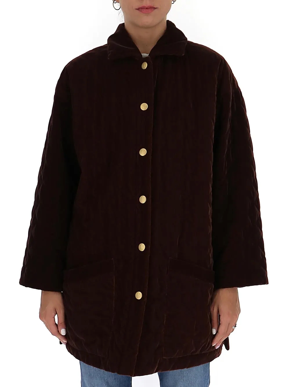 L'Autre Chose Quilted Buttoned Jacket
