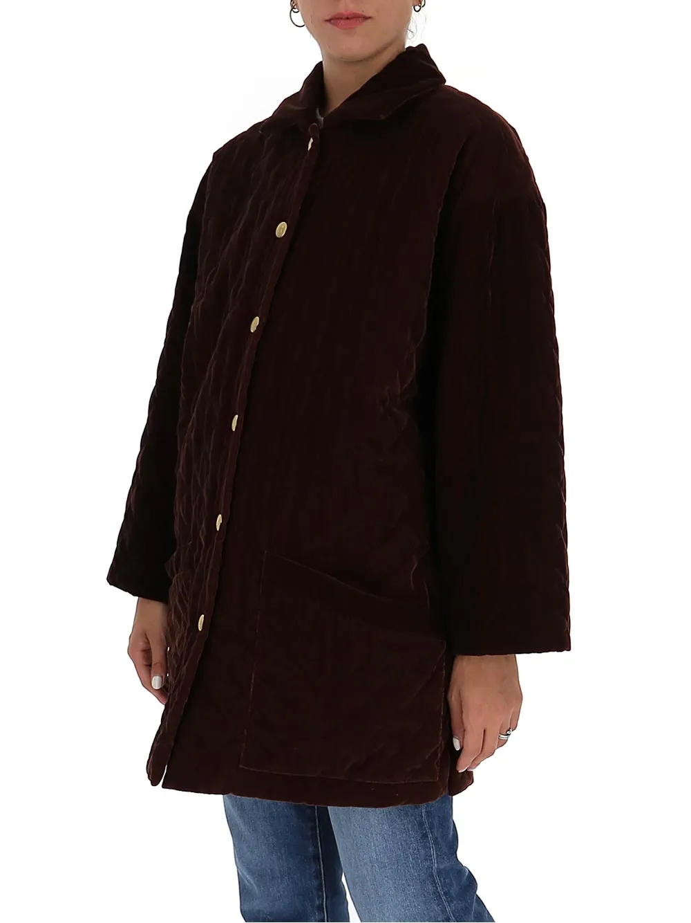 L'Autre Chose Quilted Buttoned Jacket