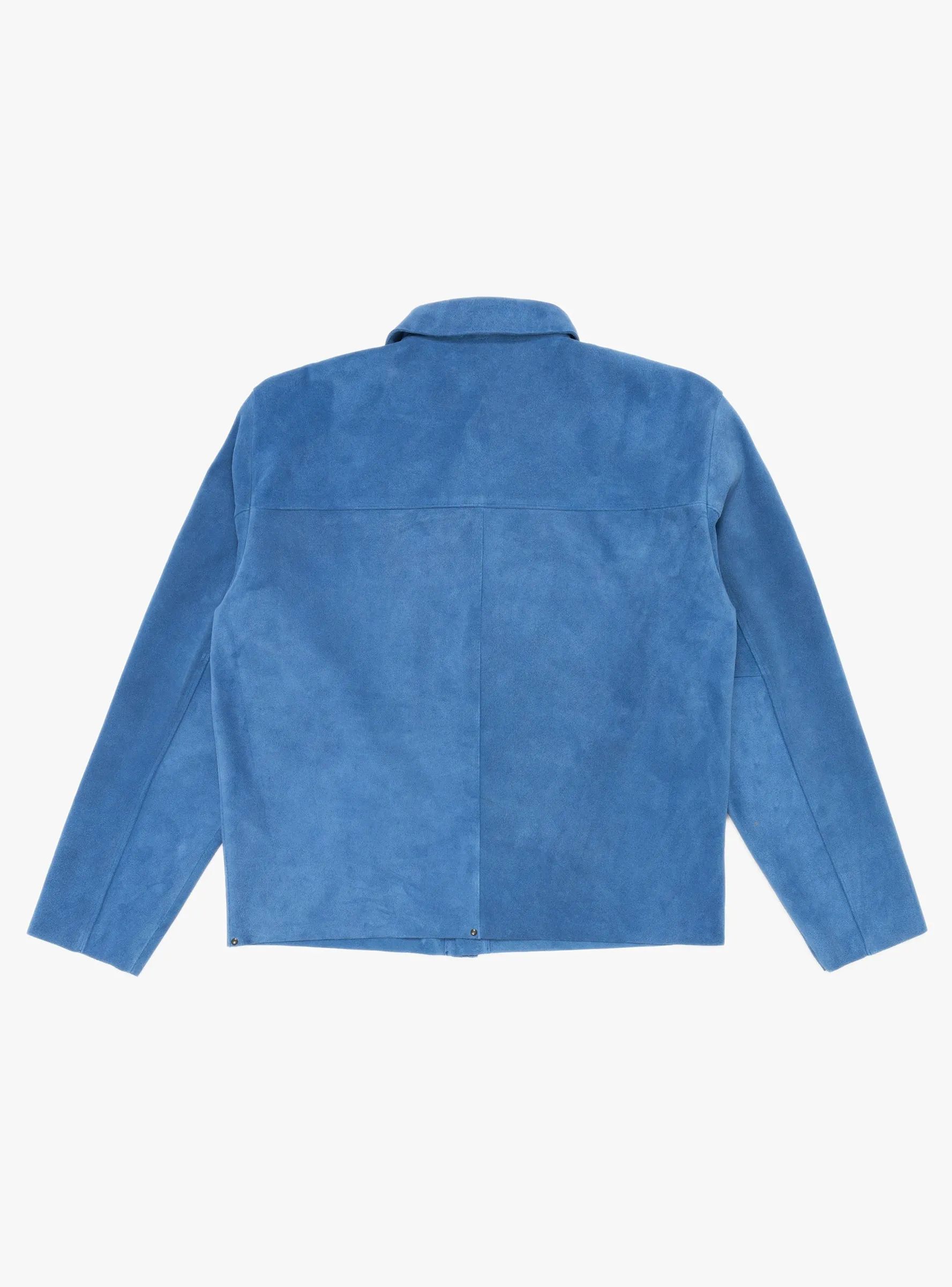 Leather Welding Jacket Blue