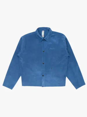 Leather Welding Jacket Blue