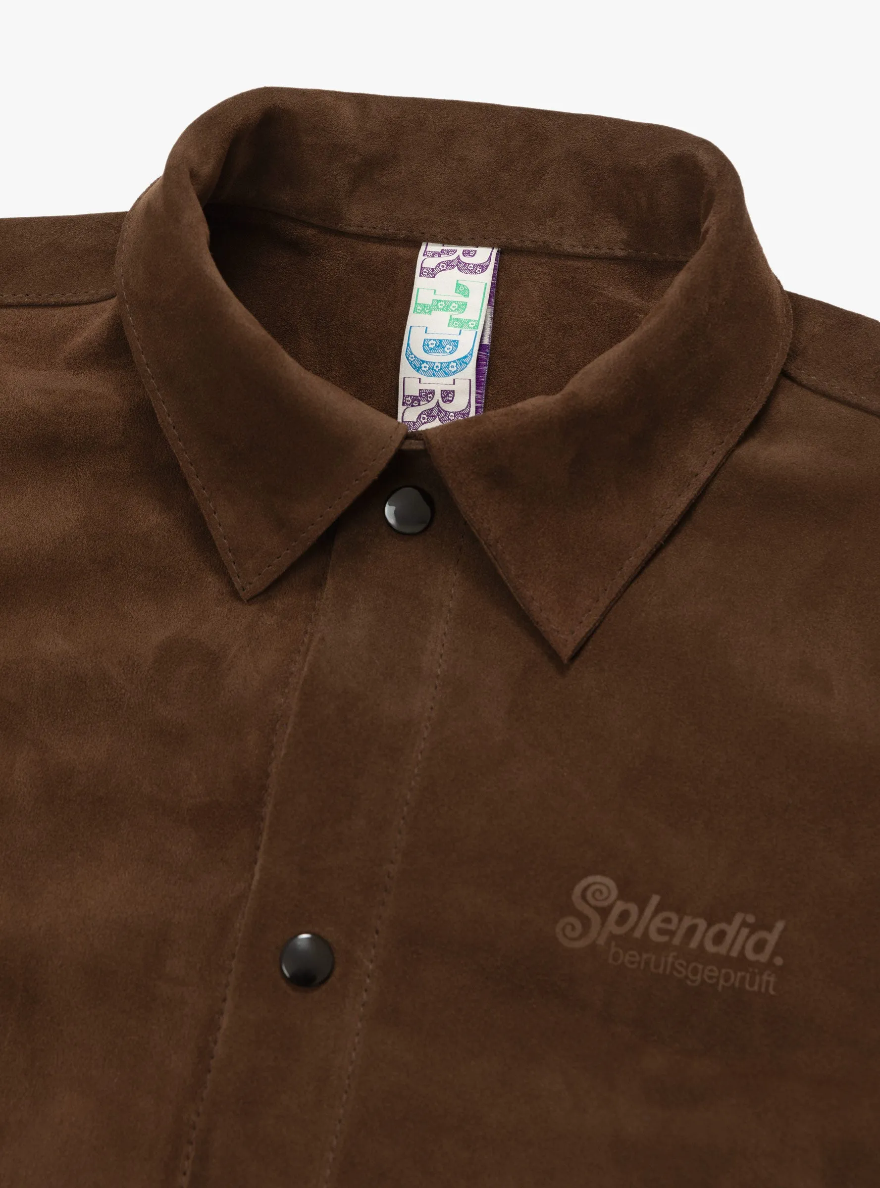Leather Welding Jacket Brown