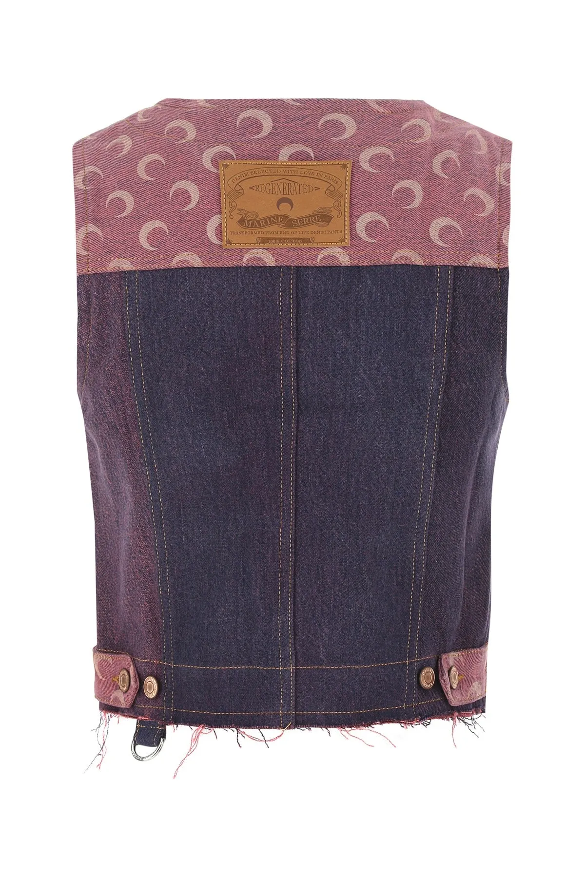 Marine Serre All-Over Crescent Moon Print Waistcoat