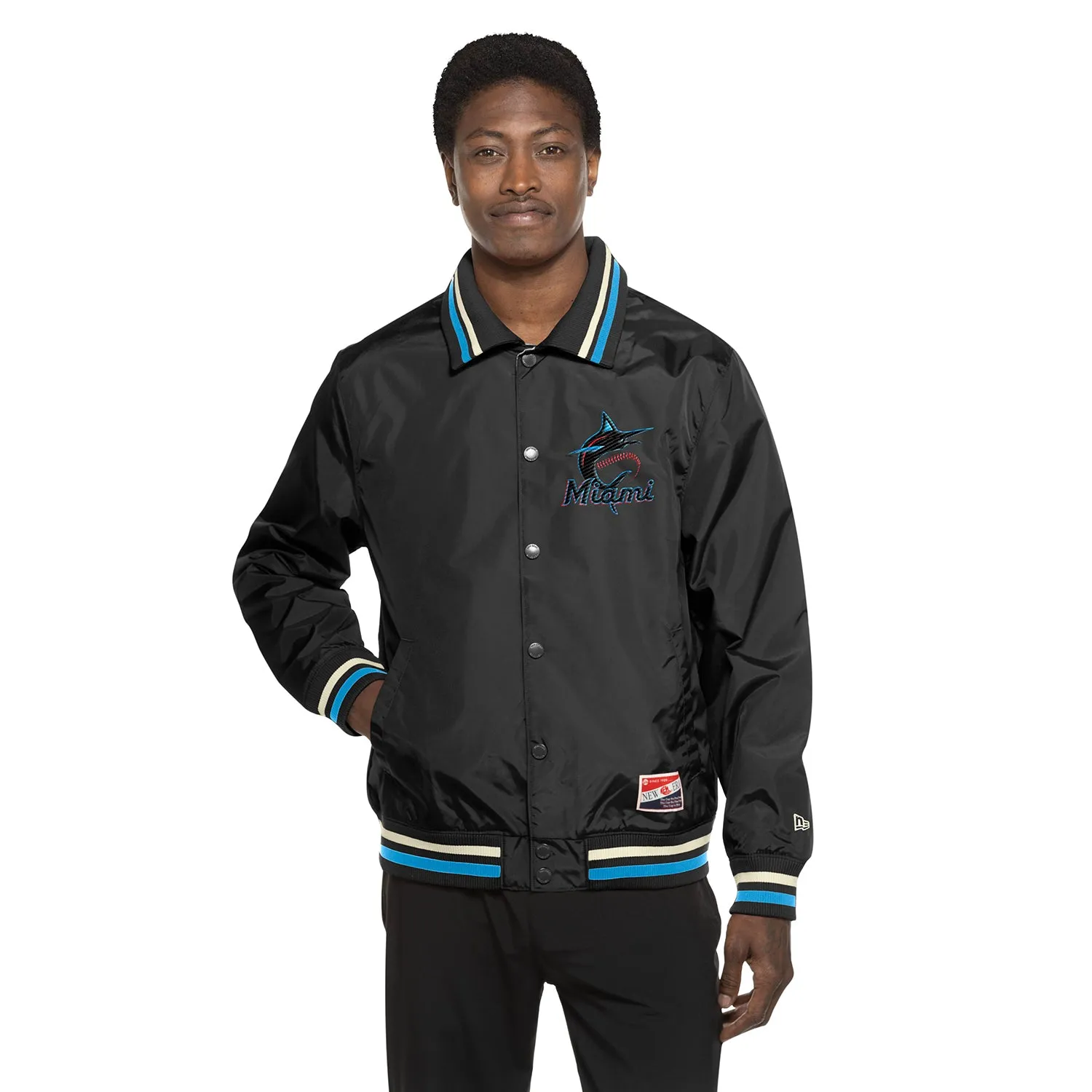 Marlins Snap Front Jacket - Mens